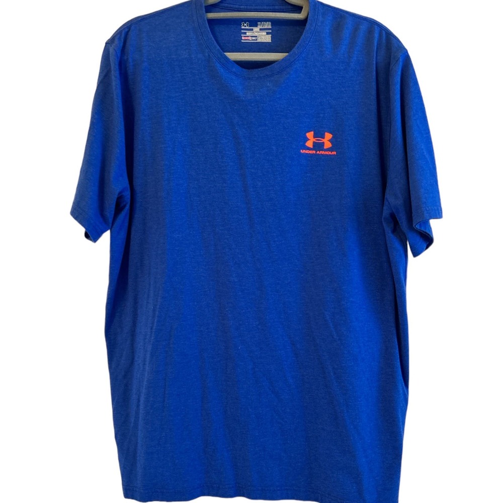 Under Armour Loose Heat Gear T Shirt Blue